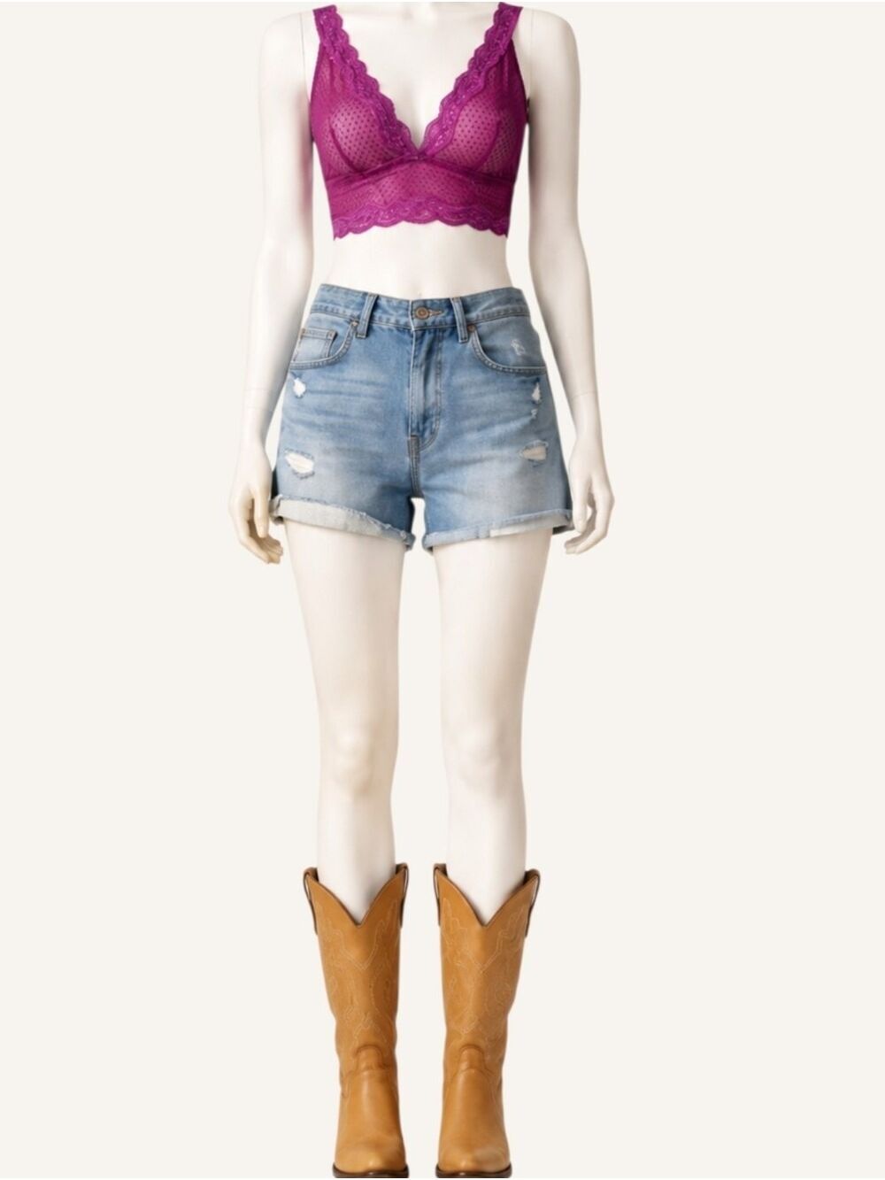 NWT Free People Magenta Haze Mesh Longline Bralette Small Y2K Boho